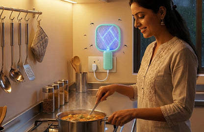 Rechargeable Electric Mosquito Swatter Racket