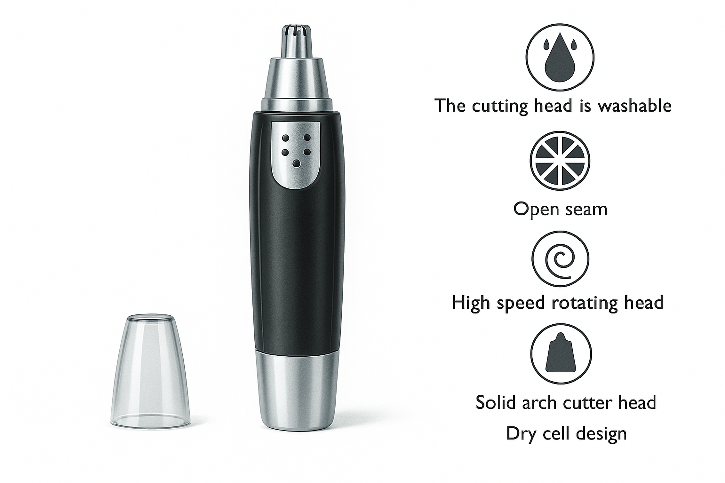 3-in-1 Unisex Electric Grooming Trimmer – Nose, Ear & Eyebrow for Men & Women @Just Rs. 499/-✨