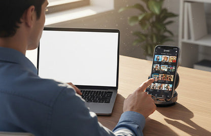 Smart Magnetic Mobile Phone Holder 360 Degree Rotatable with Reusable Super Strong Vacuum Suction For Car Bike Home Office All Surface Compatible with iPhone 16 15 14 & All Smartphones