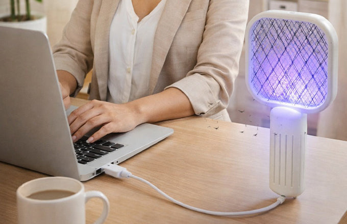 Rechargeable Electric Mosquito Swatter Racket