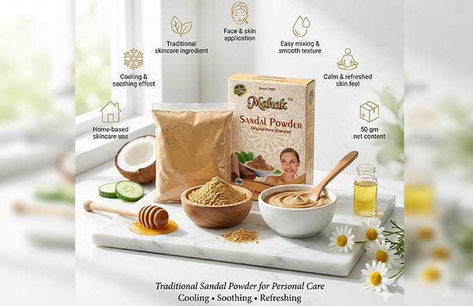 Natural Sandal Powder for Traditional Skincare – 50 gm